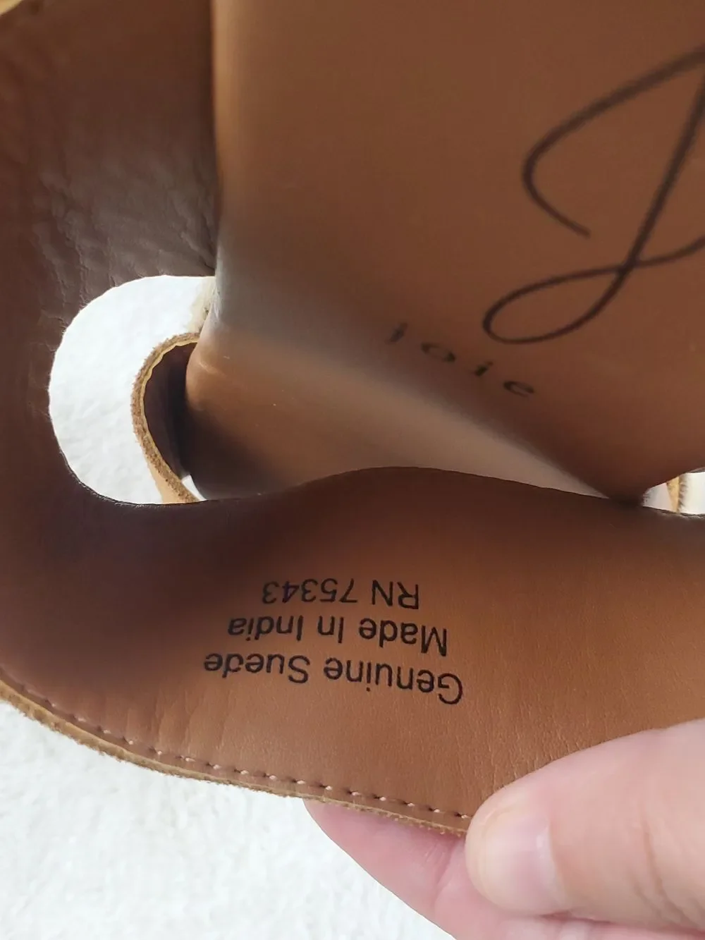 Joie Light Brown Suede Wedges NO Size